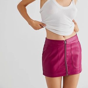 - Free People Maya Mod Vegan Mini Skirt